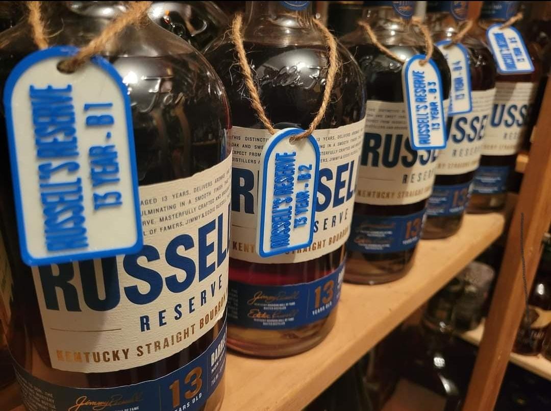 Russell's Reserve 13/15 Bottle Neck Tags