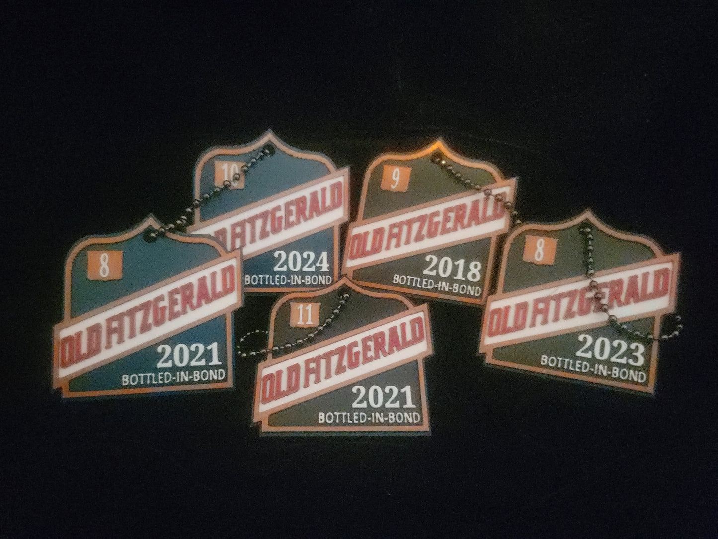 OF Bourbon Neck Tags