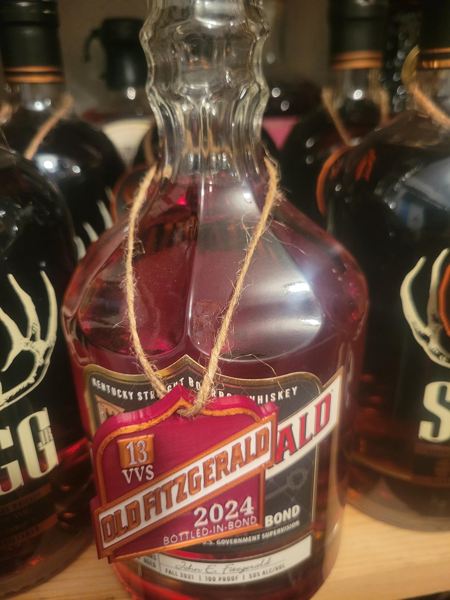 Old Fitzgerald Bourbon Neck Tags